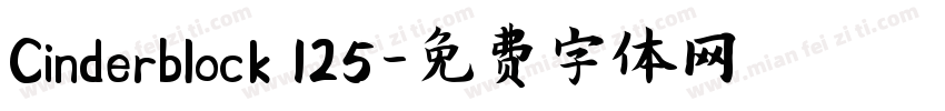 Cinderblock 125字体转换